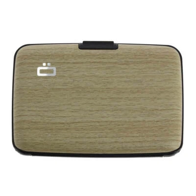Ogon Designs. Porte carte. SMART CASE, Aluminium. Marron Bambou  - Discret et so - Photo 1/4
