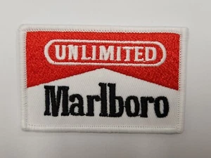 1pc Marlboro Unlimited logo iron or sew on Patch badge Cigarette racing - Picture 1 of 2