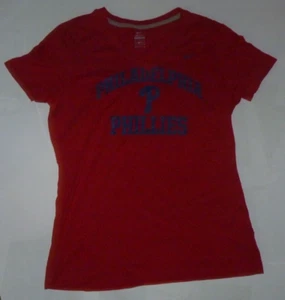 NEW NIKE MLB Philadelphia Phillies T Shirt Women Ladies XL - Slim FITTED - NWT - Picture 1 of 1