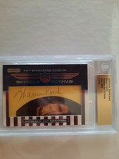 2010 Razor Cut Signature Edition Warren Spahn HOF Auto 9/14 Beckett BGS