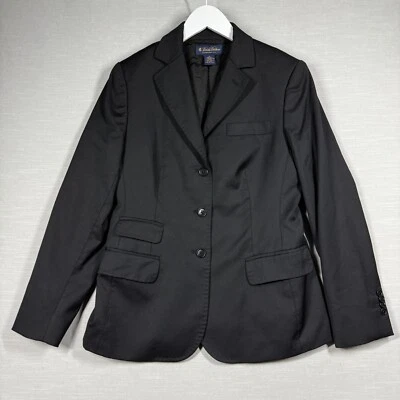 Brooks Brothers Blazer Womens 8 Black Wool Casual Work Business Office Neutral - Image 1 of 4