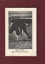 ZEB TERRY, Chicago Cubs | 1922 American Caramel E121 REPRINT | 1972 TCMA