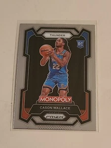 Monopoly Cason Wallace RC 2023-24 Panini Prizm #63 Oklahoma City Thunder - Imagen 1 de 1
