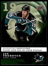 2007-08 McDonald's Upper Deck Superstar Spotlight Joe Thornton San Jose Sharks