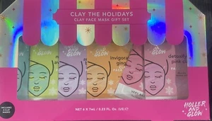Holler And Glow Clay The Holidays Clay Face Mask Gift Set NEW - Picture 1 of 2