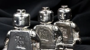 Only 3 made .999 Fine Silver Lego Men By Poured Treasures - Picture 1 of 19