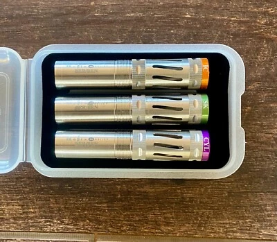 JUEGO DE 3 TUBOS OBTURADORES BRILEY HELIX PORTADOS BERETTA MOBIL CON ESTUCHE Foto 1 de 4