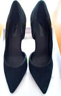 womens Topshop black suede shoes, size 5.