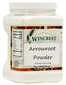 WinCrest Arrowroot Powder - 2.5 Lb Tub - Free Expedited Shipping! - Picture 1 of 3