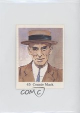 1990 The Official Hall of Fame Sticker Book Records Stickers Connie Mack #45 HOF