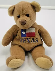 Texas State Souvenir Beanbag Pellet Plush 8" Bear Toy Collectible - Picture 1 of 5