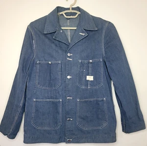 Vintage 1950's-60's Sears Roebuck Chore Work Jacket Union Made Denim Herclues? - Picture 1 of 17