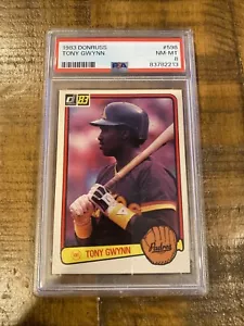 1983 Donruss #598 Tony Gwynn Rookie PSA 8 NM-MT - Photo 1/2