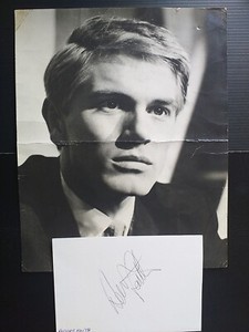 ADAM FAITH 60s icon  Excellent clear ink signed card