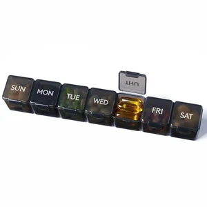 Lifewit Weekly Pill Organizer, 7 Day Pill Box, One Week Pill Cases - Picture 1 of 10