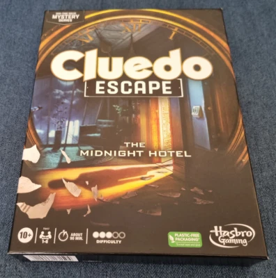 Hasbro Gaming Cluedo Escape The Midnight Hotel Board Game New Sealed Damaged Box - Image 1 of 3