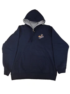 Einzelstück Kapuzenjacke Sweatjacke Blau Chopper Größe L - Bild 1 von 2