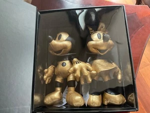Disney 50TH Gold Luxe Mickey/Minnie Plüsch Set Neu mit Etikett - Bild 1 von 8