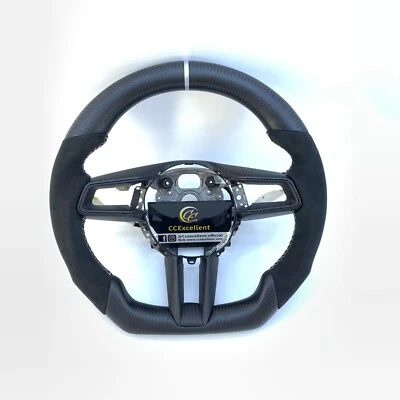 For Porsche 911 718 Boxster Macan Panamera Carrera Carbon Fiber Steering Wheel - Image 1 of 4