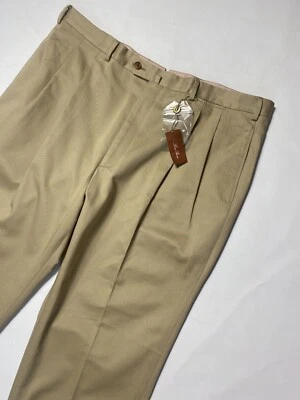 NUEVO CON ETIQUETAS Loro Piana Pantalón Verde Divise Taladro Vestido Para Hombre Pantalones Beige Talla 60 Foto 1 de 4