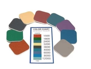 Original Micro-Mesh 2" x 2" Finishing Pads 9 Körnungen Made in USA Pen Dreher - Bild 1 von 4