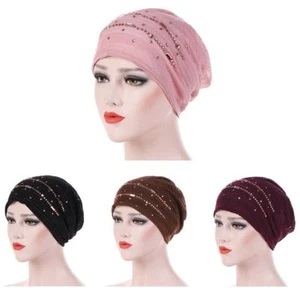Motorhaube Muslimische Turbantes Wrap Stirnbänder Innere Hijab-Kappen Turban - Picture 1 of 12