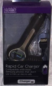 DigitalEnergy Rapid Car Charger for Most Samsung Phones Non-Mini Non-Micro USB - Bild 1 von 1