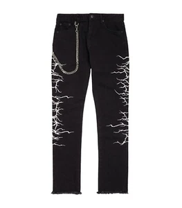 HACULLA Men's Fallen Angel Slim Black Jeans. Size: 32" - Picture 1 of 11
