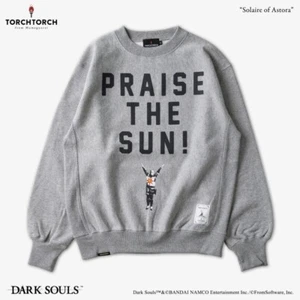 Dark Souls x TORCH TORCH Solaire of Astora Sweatshirts from Japan Heather Gray - Picture 1 of 4