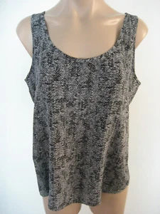 EILEEN FISHER Silk Crepe De Chine Roadster Print Tank Top Blouse Small NWT $198 - Picture 1 of 7