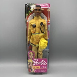 Seltene NEU Barbie Ken You Can Be Anything Feuerwehr Afroamerikaner Puppe 2018 - Bild 1 von 7