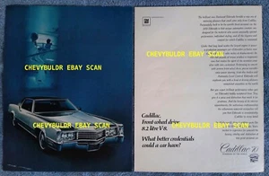 1970 Cadillac Fleetwood Eldorado Vintage 2pg Ad "What Better Credentials...." - Picture 1 of 1