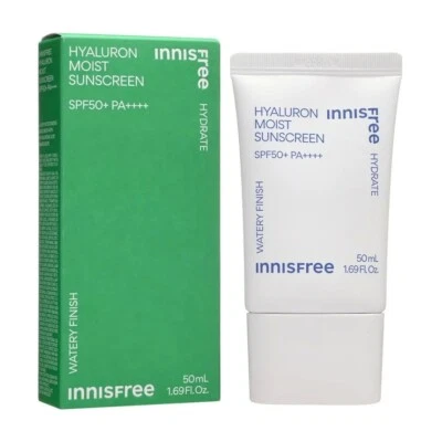 50ml Innisfree Hyaluron Moist Sunscreen SPF50+ PA++++ Korean UV Protection Cream - Image 1 of 4