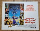 Oryginalny 1977 Sinbad i oko tygrysa plakat filmowy pół arkusza