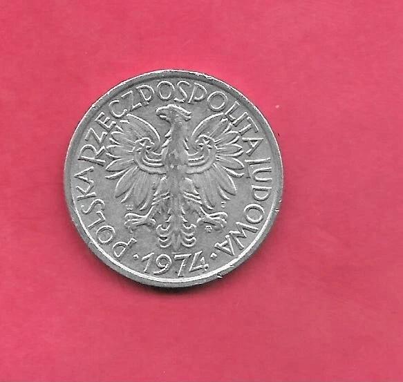 POLAND POLISH Y46 1974 UNCIRCULATED-MINT UNC-BU OLD ALUMINUM 2 ZLOTE COIN - Image 1 of 1