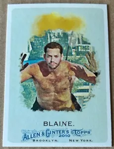 Scheda DAVID BLAINE 2010 TOPPS ALLEN & GINTER'S #272 condizioni NM-MT - Foto 1 di 2