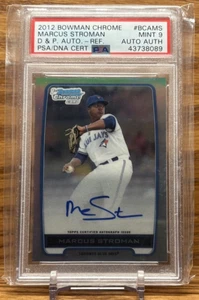 Marcus Stroman Refractor 1st Bomwan AUTO Mint PSA 9 | 2012 Bowman Chrome - Bild 1 von 2