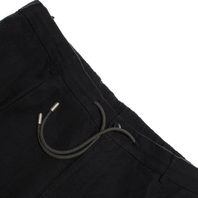 Hiltl for Carroll Custom NWT Casual Pants Size 54 (US 38) Slim in Black Linen - Image 1 of 4