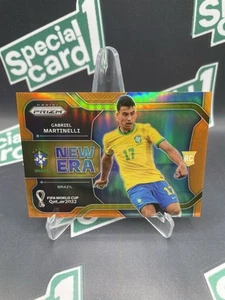 2022 Panini Prizm World Cup New Era Orange Gabriel Martinelli ROOKIE /25 SSP RC - Picture 1 of 6