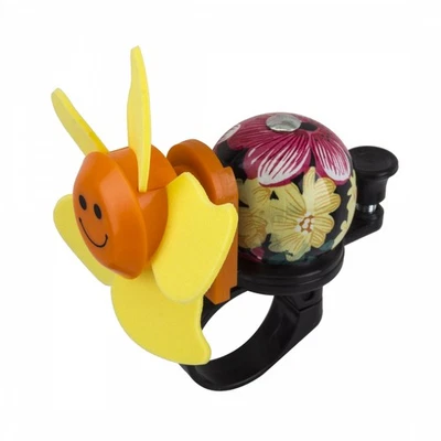 Sunlite Molino de Viento Bicicleta Campana Rosa/Amarillo Aleación Manillar Montaje, Sonido Mazo Foto 1 de 4