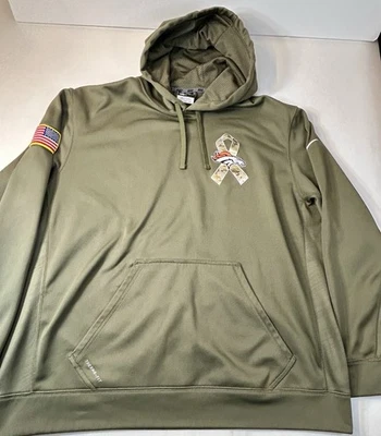 Sudadera con capucha Nike Onfield Apparel Therma-for Salute To Service Denver Broncos talla 2XL Foto 1 de 4