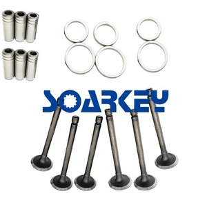 New Valve Guide Seat Intake Valve & Exhaust Valve Fit For Kubota D1102 Engine - Picture 1 of 1