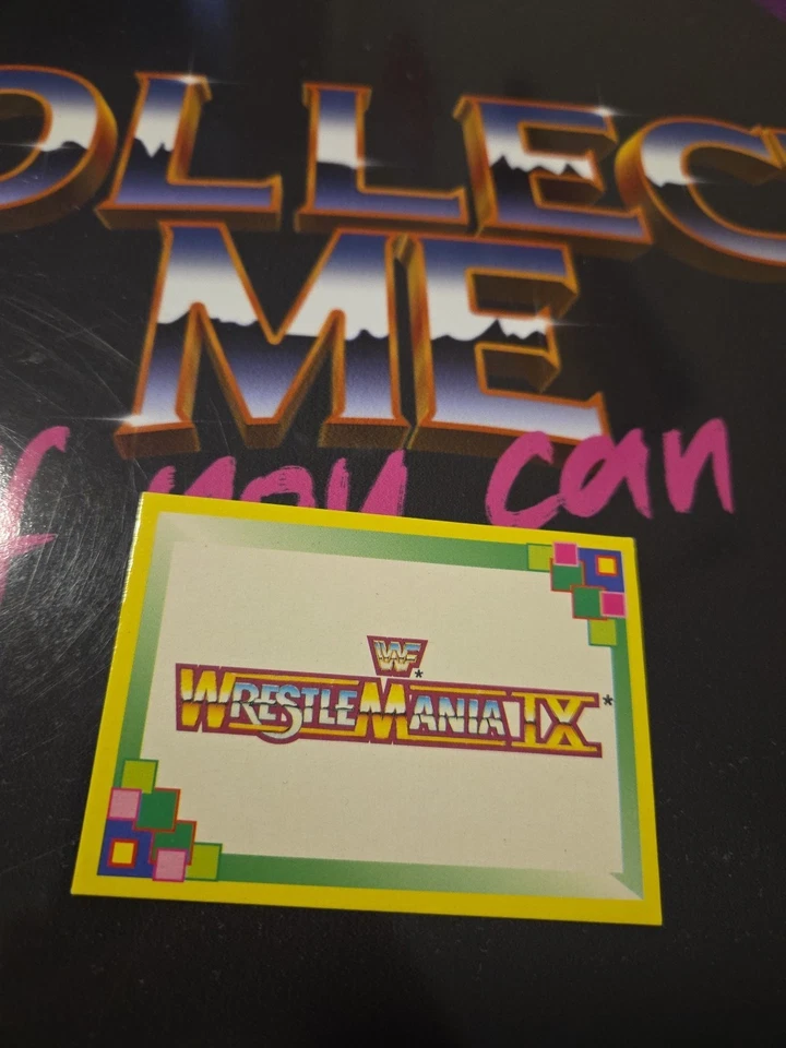 Merlin WWE WWF Wrestlemania 9 Logo Deutsche Wrestling Trading Card 1993 - Bild 1 von 1