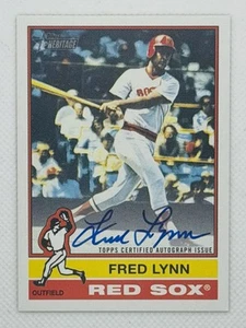 2025 Topps Heritage Fred Lynn #76RO-FL On-Card Real One Auto Boston Red Sox - Bild 1 von 2