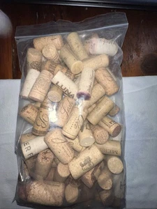used wine corks lot 65 various brands all natural - Picture 1 of 5