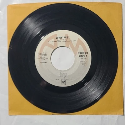 Styx ~ Why Me/ Lights ~ A&M 45 RPM Record - Image 1 of 4