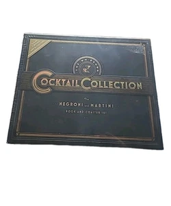 Cocktail Collection "The Negroni" & "The Martini" Books & Coaster Set NEW SEALED - Picture 1 of 8