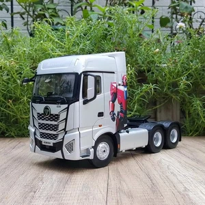 1/24 Scale Foton Dailmer Auman Xinghui Truck Silver Diecast Car Model Toy Gift - Picture 1 of 7