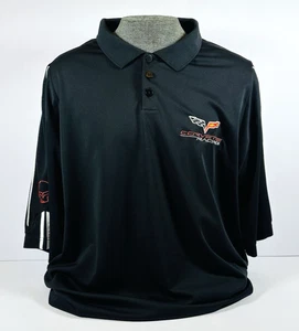 Adidas Golf Climalite Corvette Racing Poloshirt Herren 3XL schwarz gesticktes Logo - Bild 1 von 5
