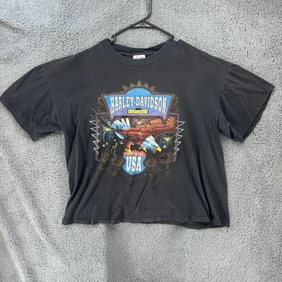 VTG ‘94 Harley Davidson Milwaukee T-Shirt XL SSI Tag Single Stitch 25x23 SHORT - Image 1 of 4